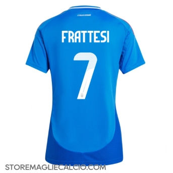 Italia Davide Frattesi #7 Maglia Gara Casa Repliche Europei 2024 Donna